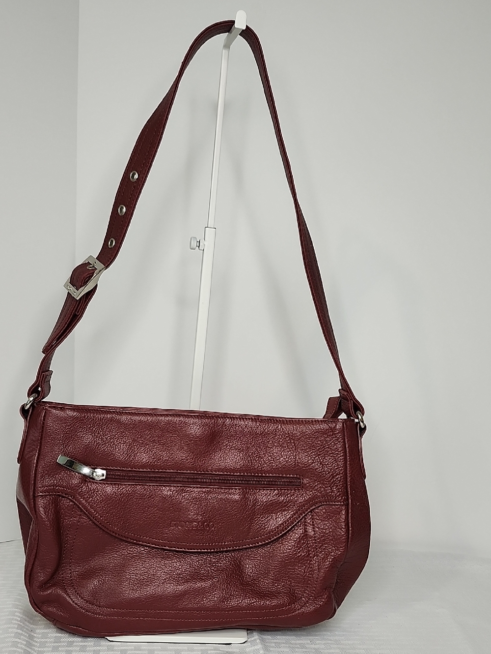 Stone Co Leather Dark Red Shoulder Bag